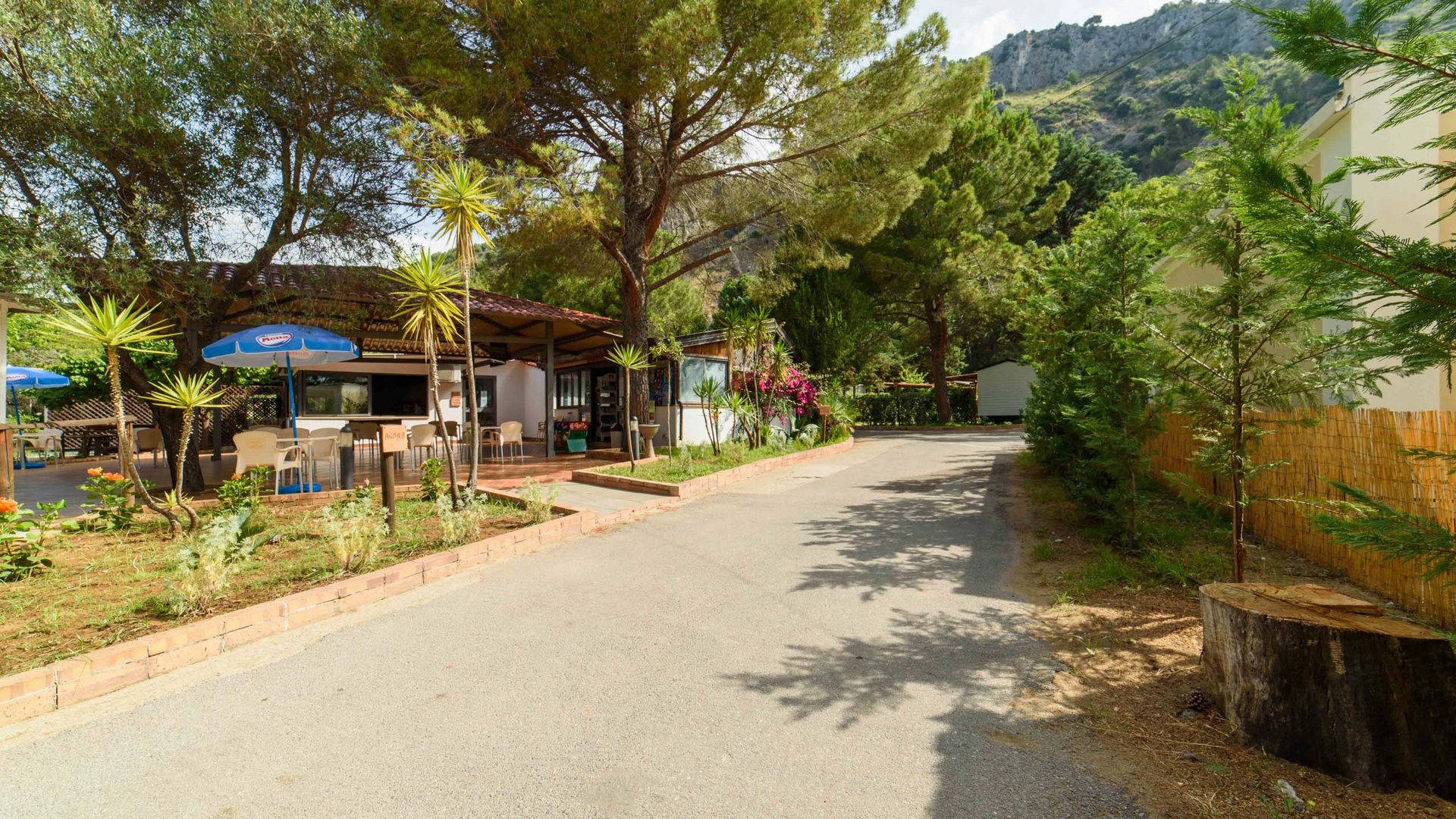 A campsite with private beach in Marina di Camerota